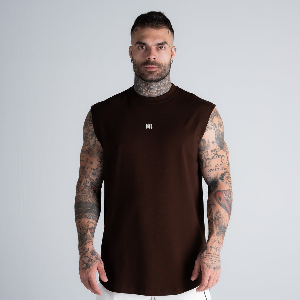 Regata Drop Shoulder Slevelles Mith Nation Training Club Marrom