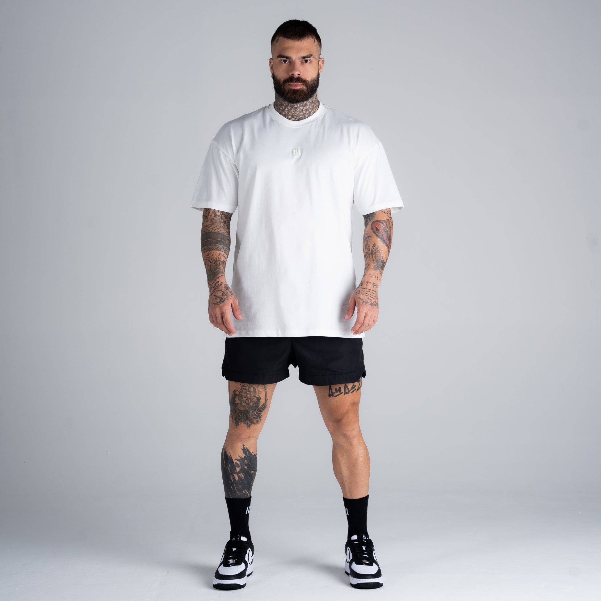 Camiseta Oversized Mith Nation Adornment Off White