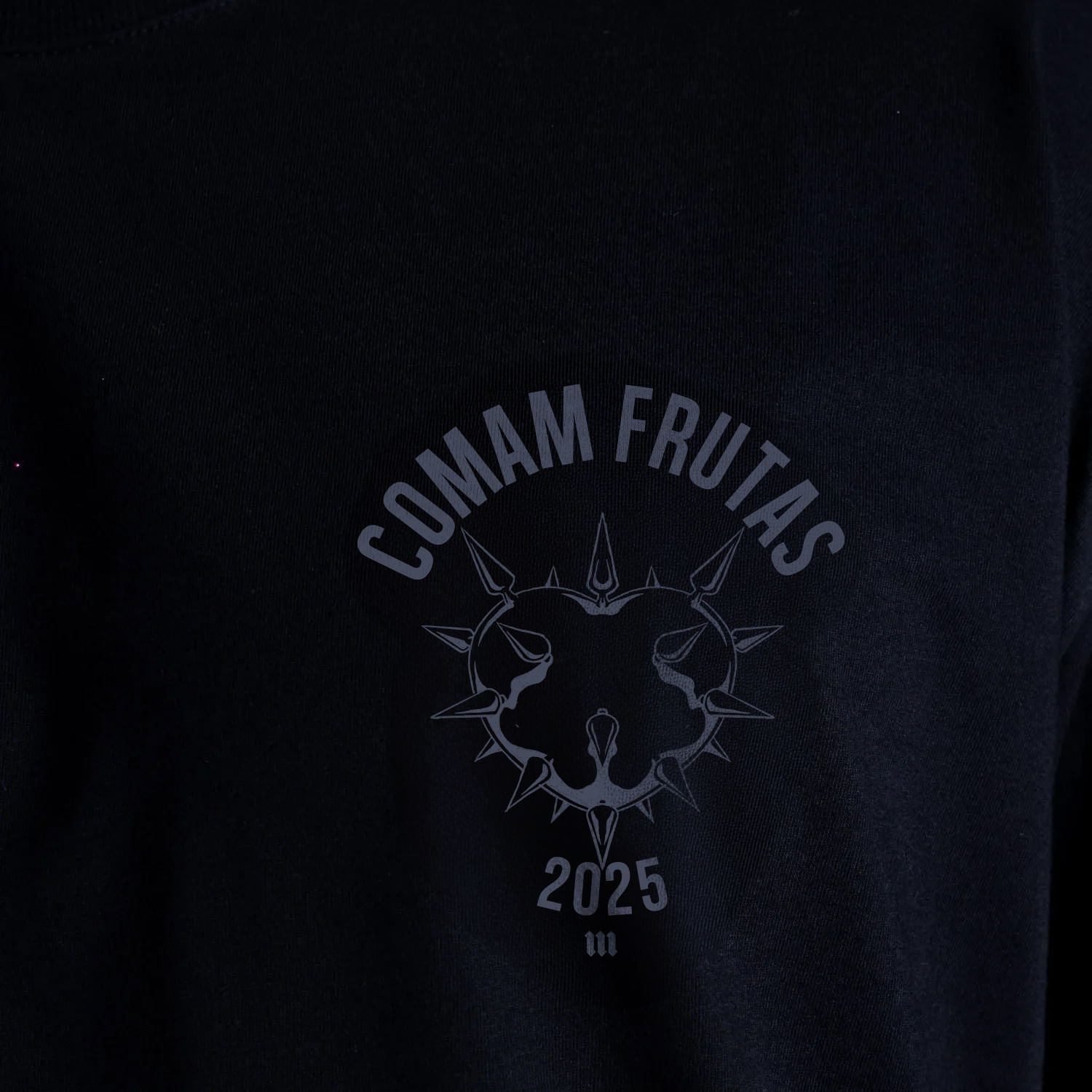 Camiseta Oversized Comam Frutas Special Edition Fight Music Show Preto