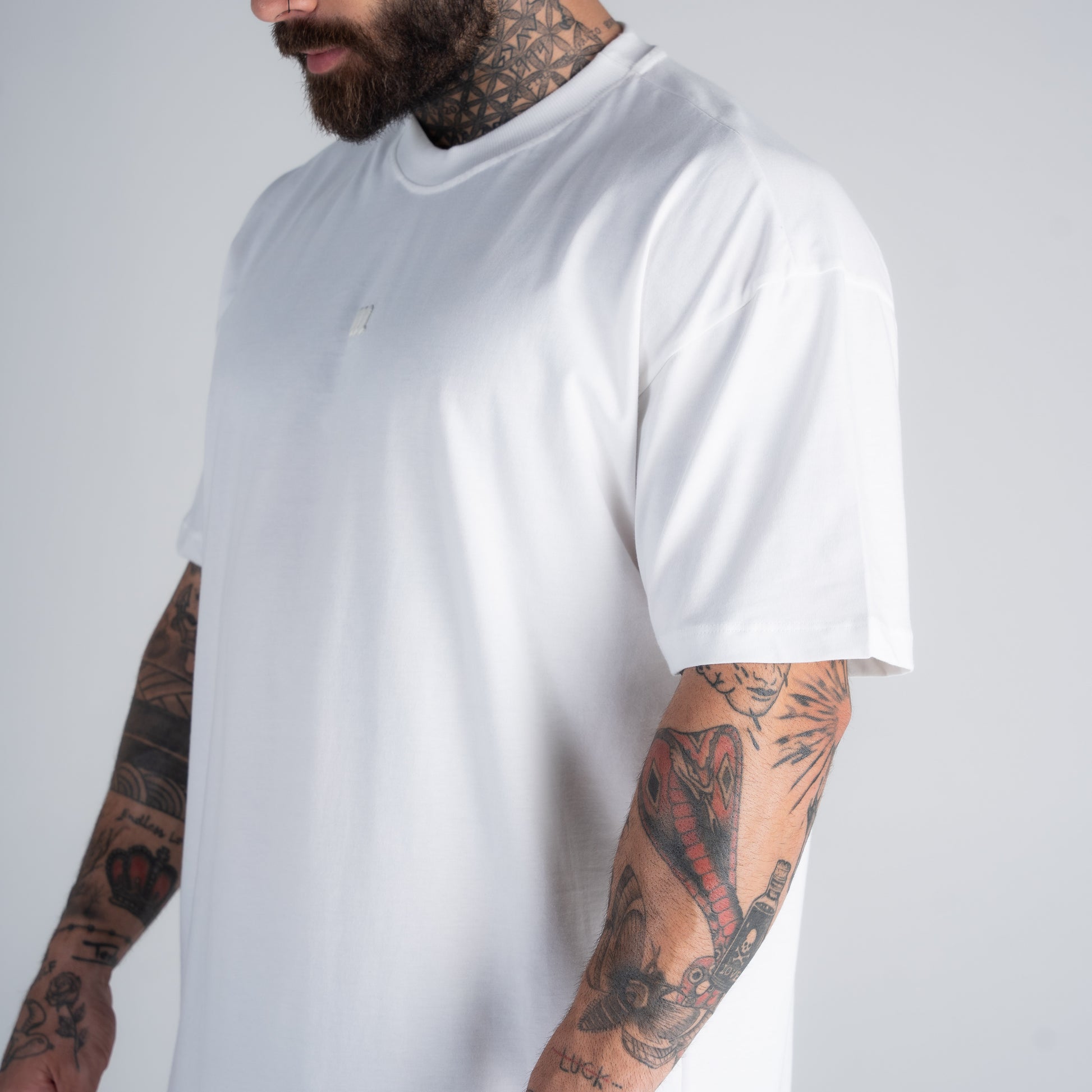 Camiseta Oversized Mith Nation Relief Off White