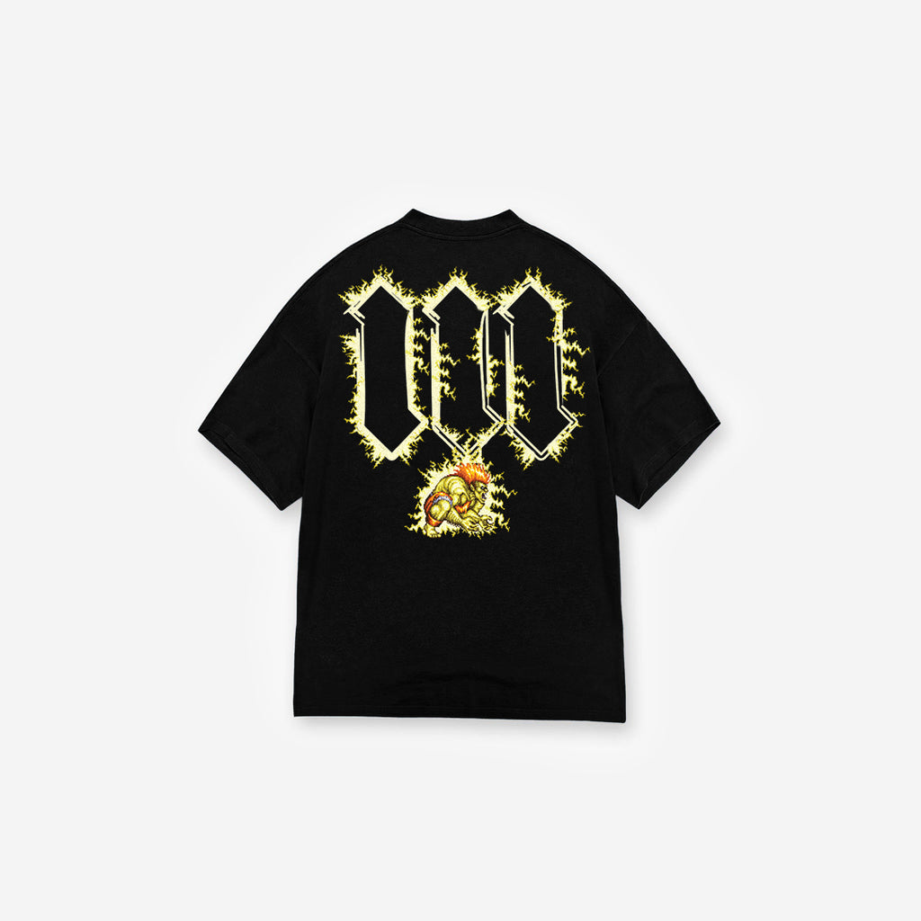 Camiseta Oversized Street Fighter Blanka Preto