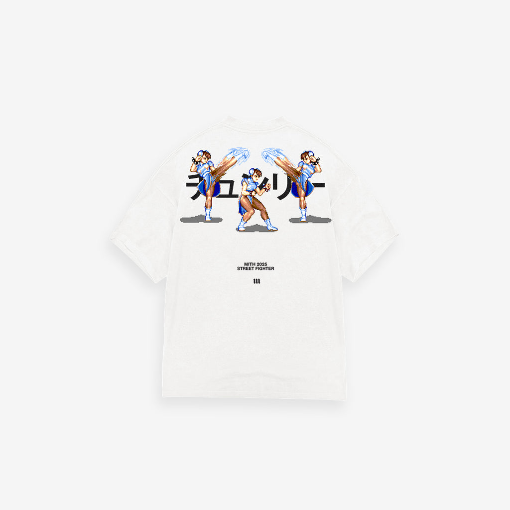Camiseta Street Fighter Chun Li Off White