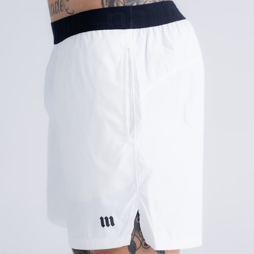 Shorts Curto de Tactel Performance Mith Nation Off White