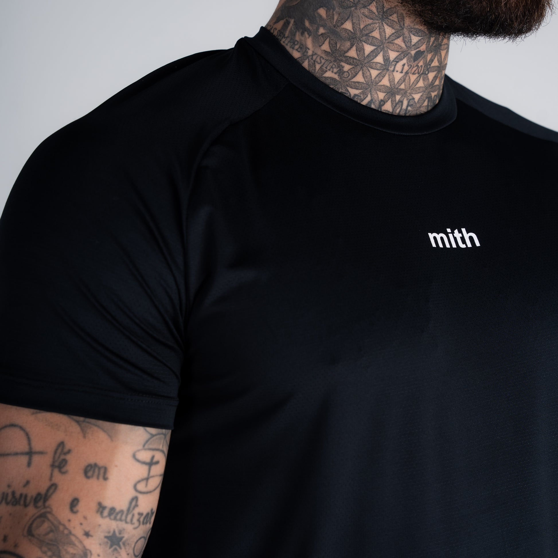 Camiseta Dry Fit Logo Preta
