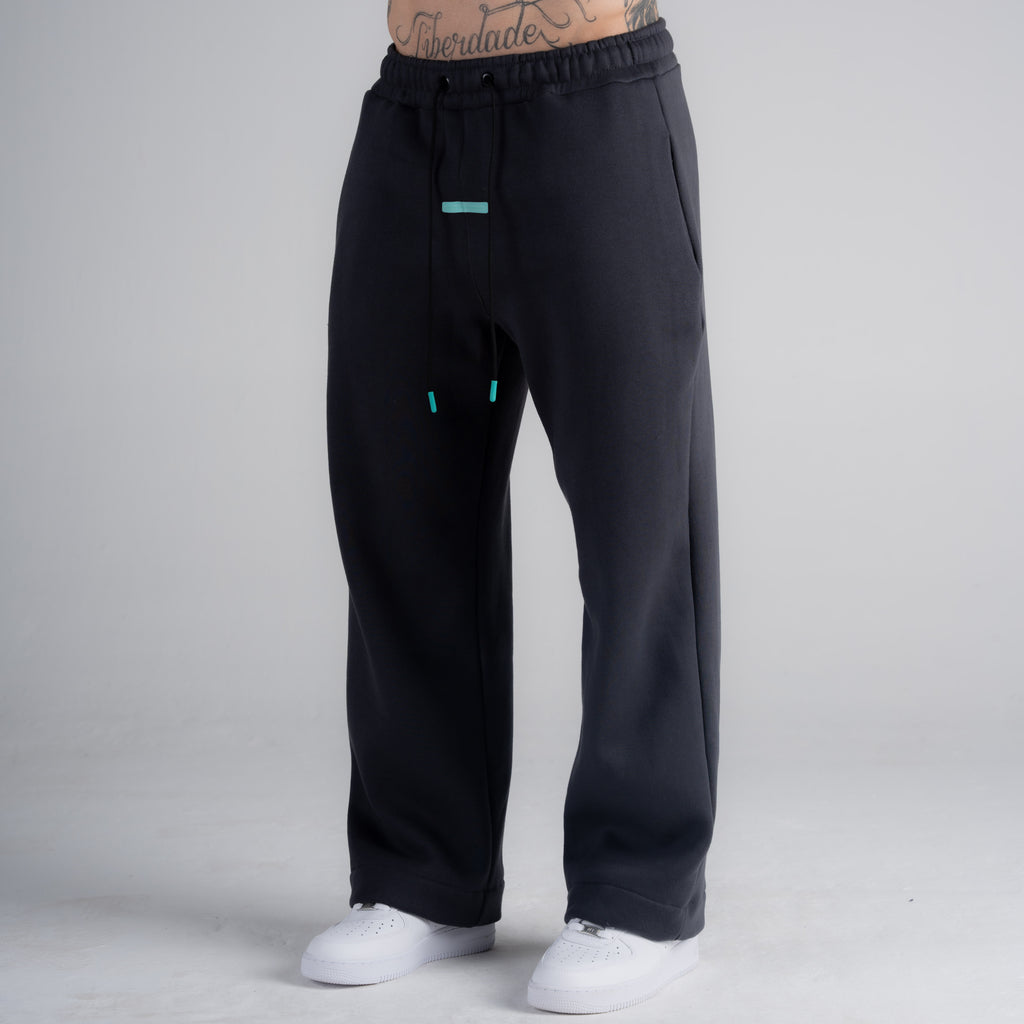 Calça de Moletom Oversized Reta Mith Aesthetics Cinza