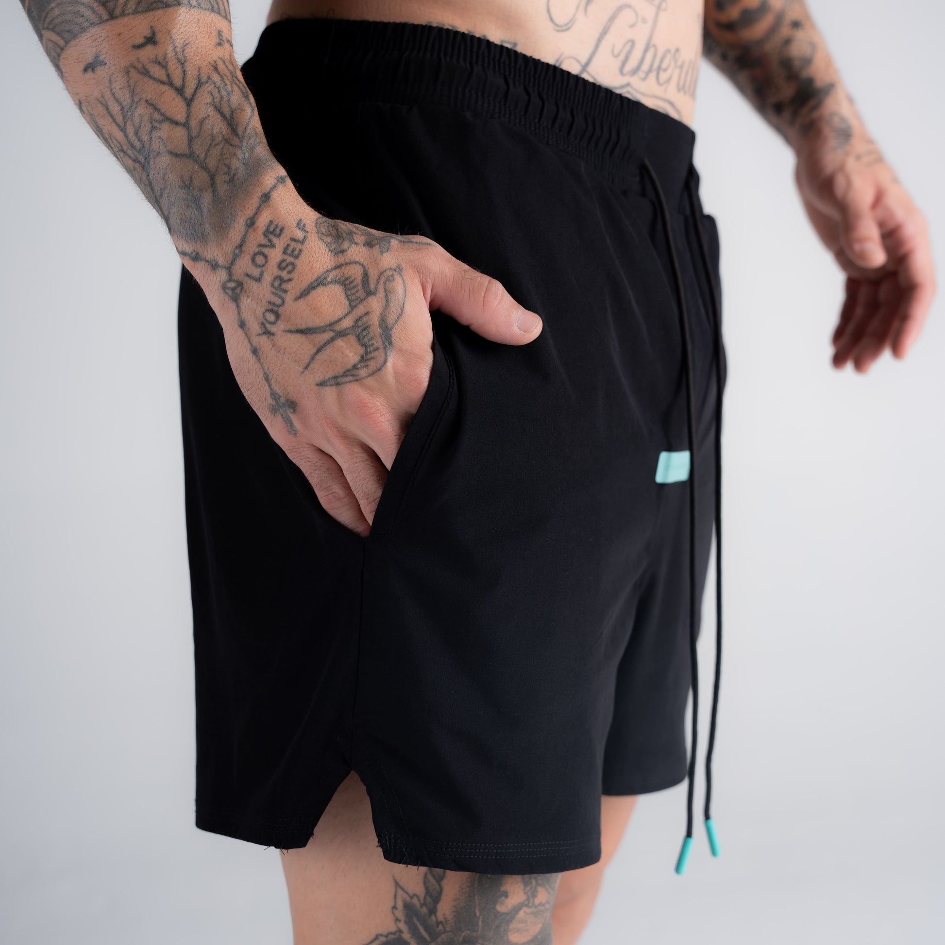 Shorts de Tactel Mith Aesthetics Preto