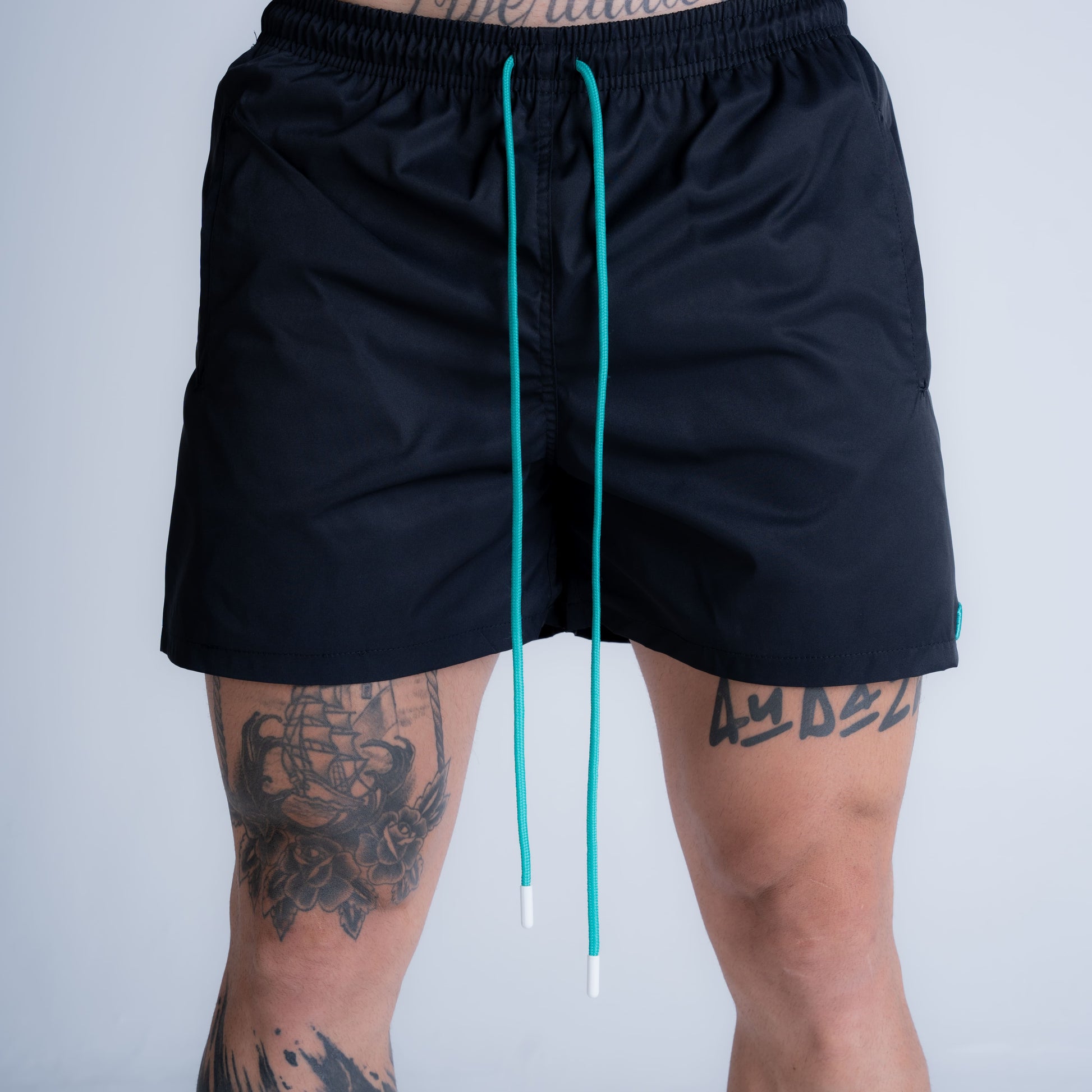 Shorts de Tactel Mith Nation Royal Preto