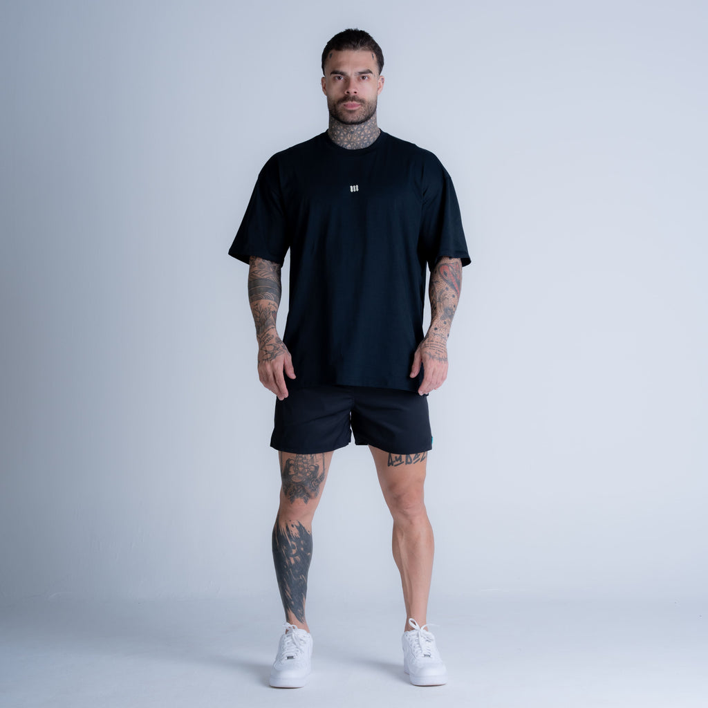 Camiseta Oversized Mith Nation Scribble Preto