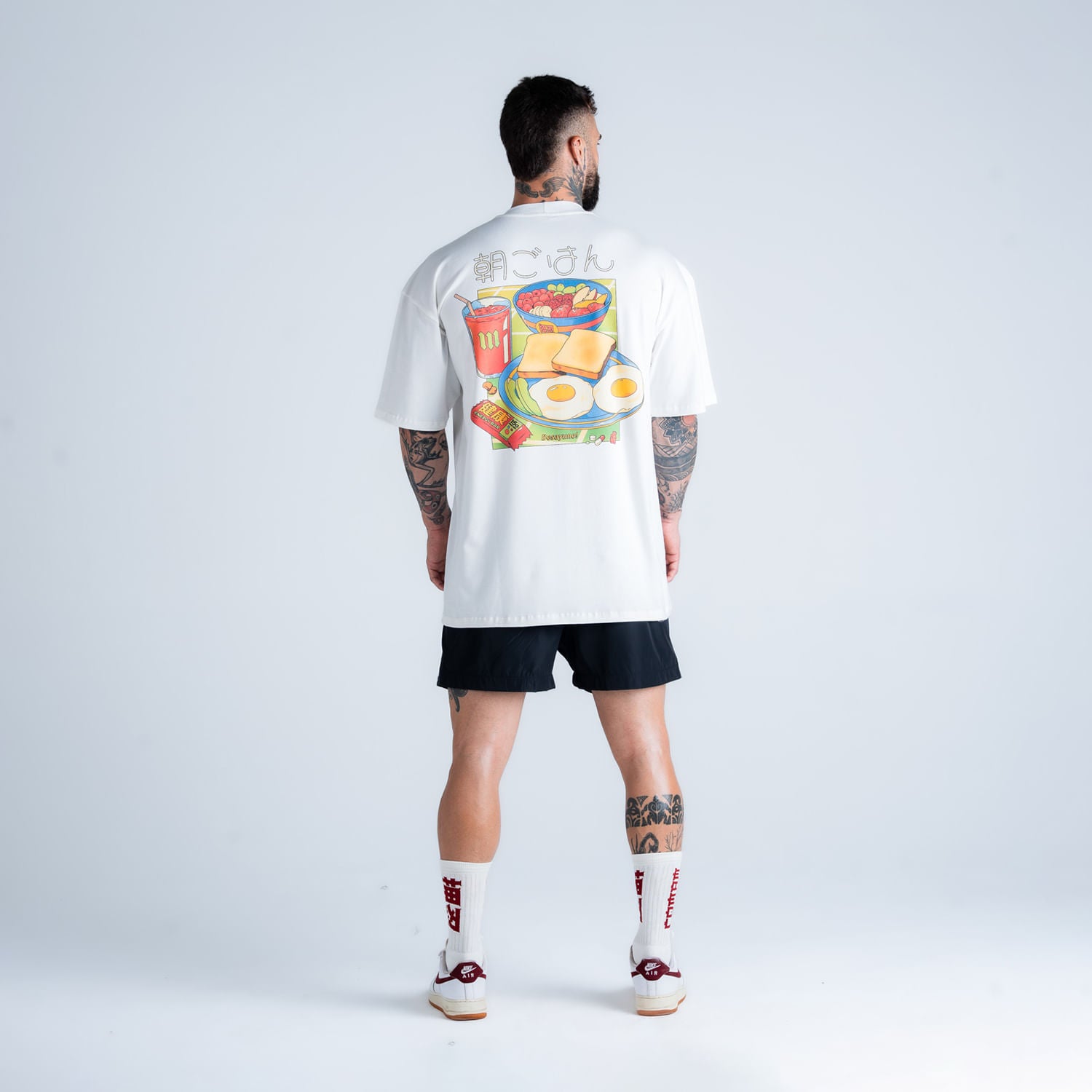 Camiseta Oversized Comam Frutas Desayuno Off White