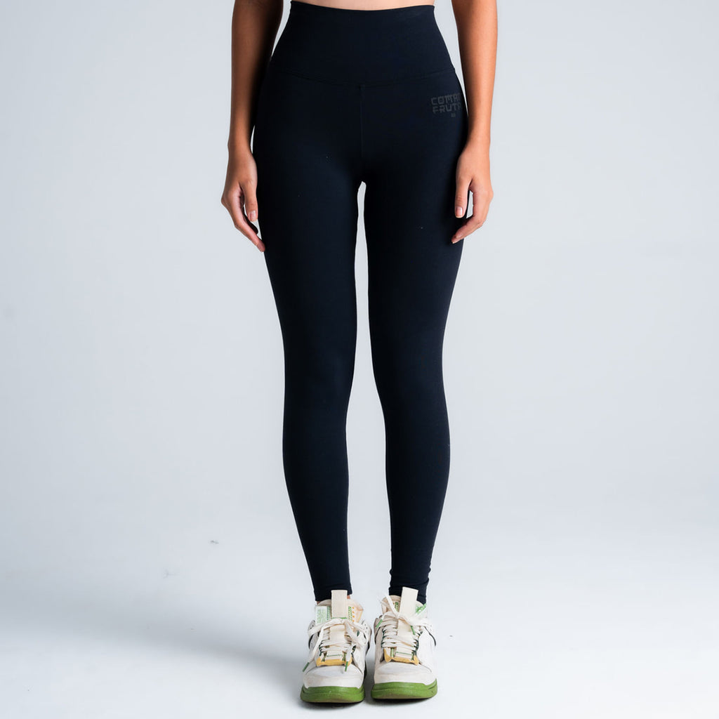 Legging Feminino Comam Frutas Logo Preto