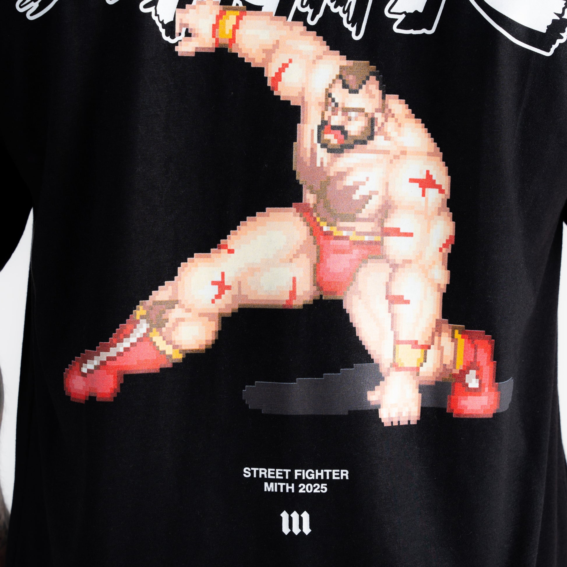 Camiseta Oversized Street Fighter Zangief Preto