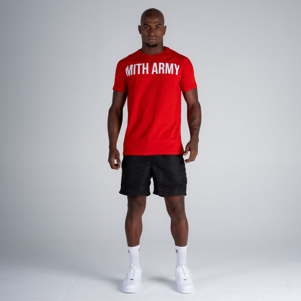 Camiseta Raglan Mith Nation Vermelha