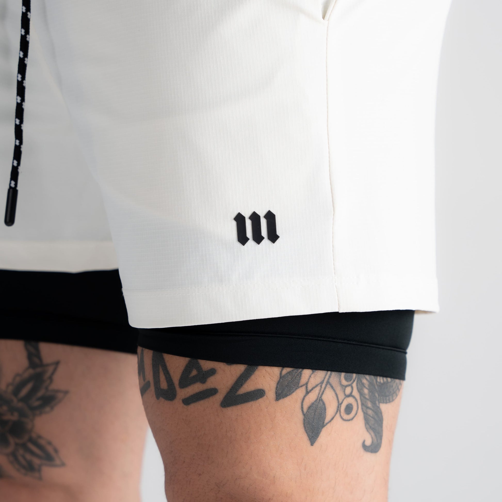 Shorts Tactel Com Compressão Mith Nation Off White