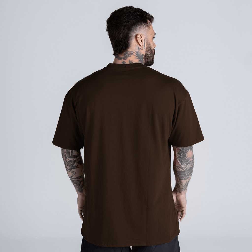 Camiseta Oversized Mith Nation Relief Marrom