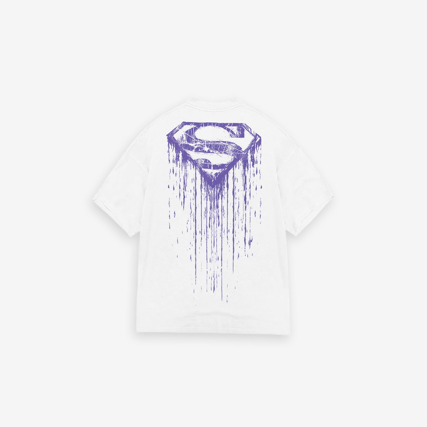 Camiseta <strong>Oversized Heavy </strong>Mith X Superman Paint Logo Off White
