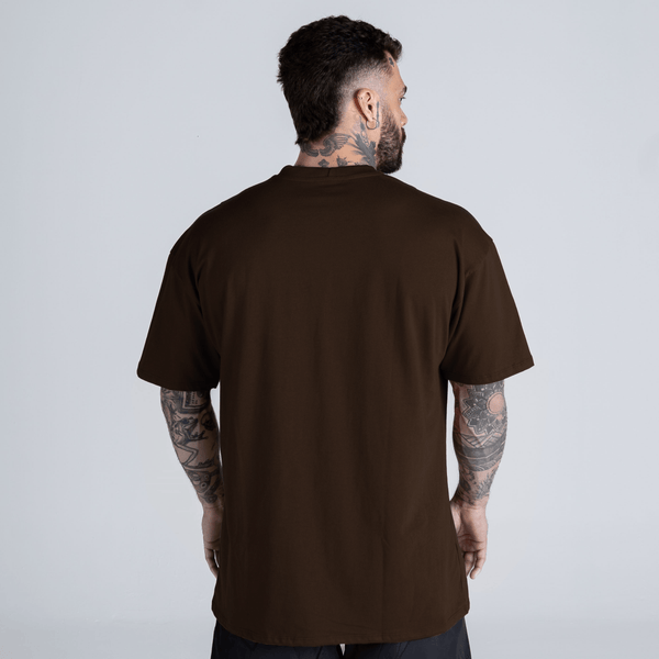 Camiseta Oversized Mith Nation Adornment Marrom