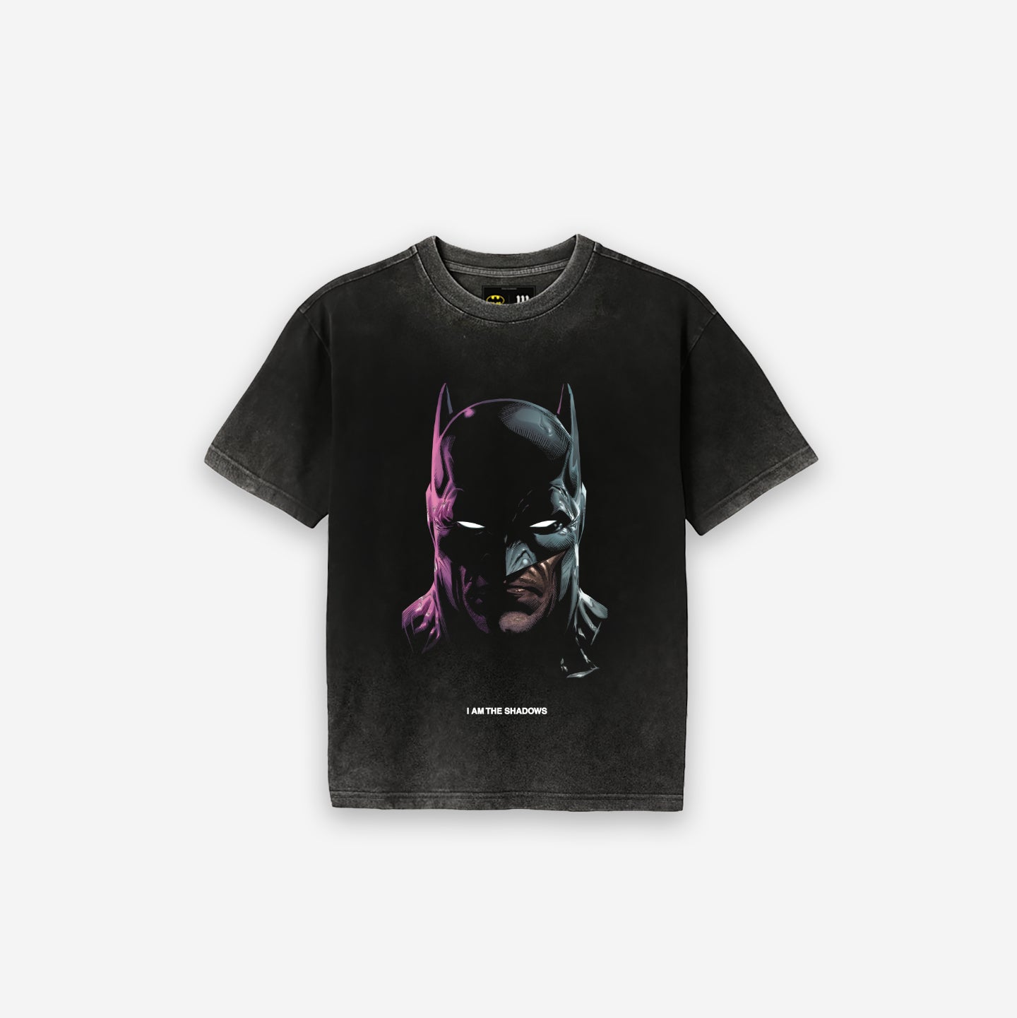 Camiseta <strong>Oversized Estonada Premium </strong>Mith X Batman I Am The Shadows Preto