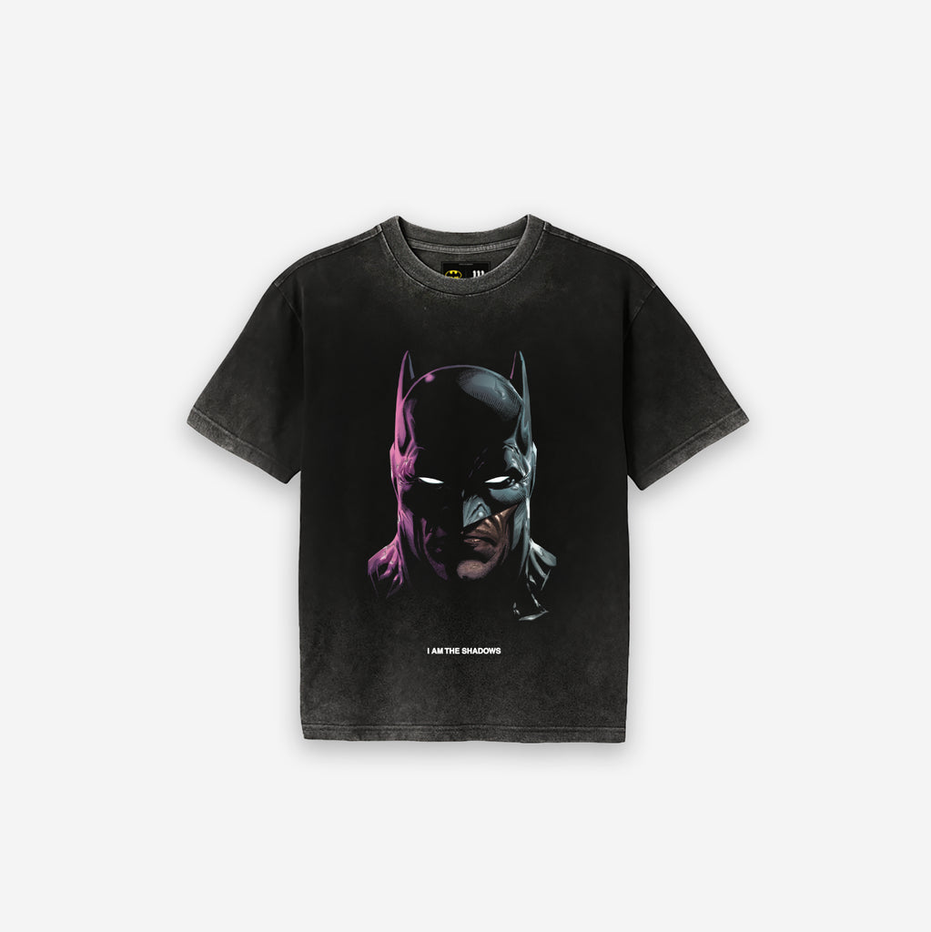 Camiseta <strong>Oversized Estonada Premium </strong>Mith X Batman I Am The Shadows Preto