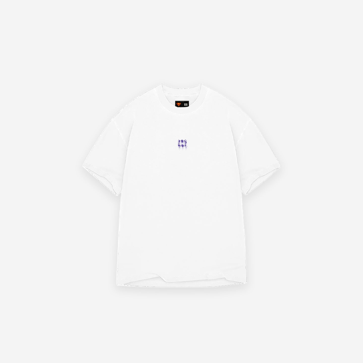 Camiseta <strong>Oversized Heavy </strong>Mith X Superman Paint Logo Off White