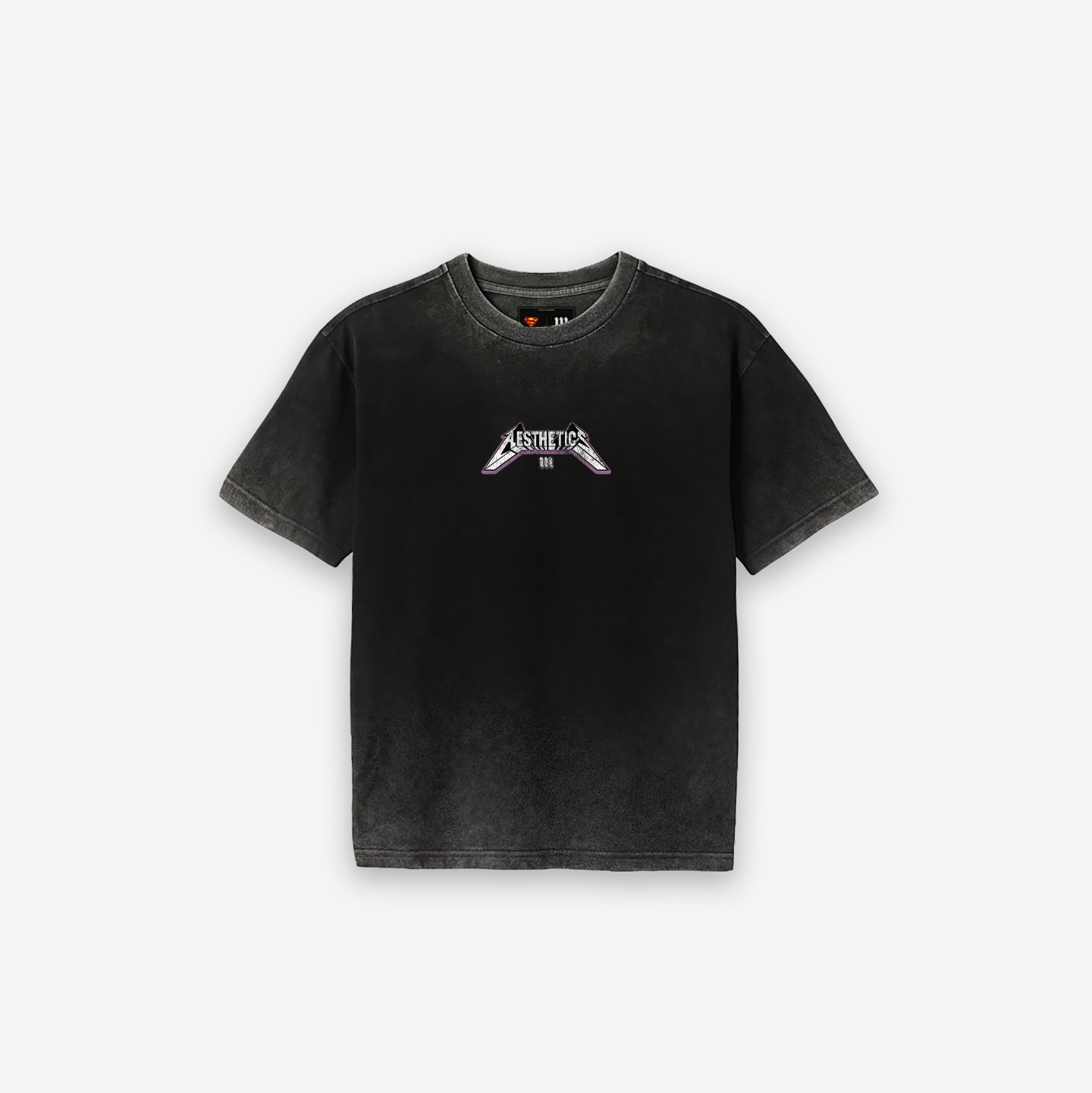 Camiseta <strong>Oversized Estonada Premium</strong> Mith X Superman Metalica Preto