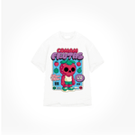 Camiseta Oversized Comam Frutas Neon Toyart Off White
