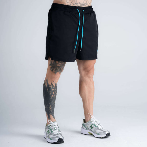 Shorts Curto Tactel Comam Frutas Preto