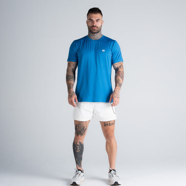 Camiseta Dry Fit Logo Light Blue