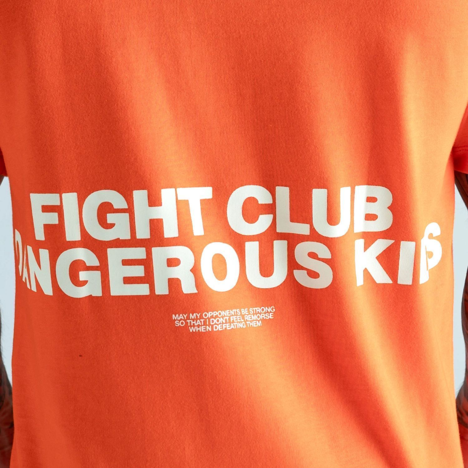 Camiseta Oversized Mith Athl Fight Club Laranja