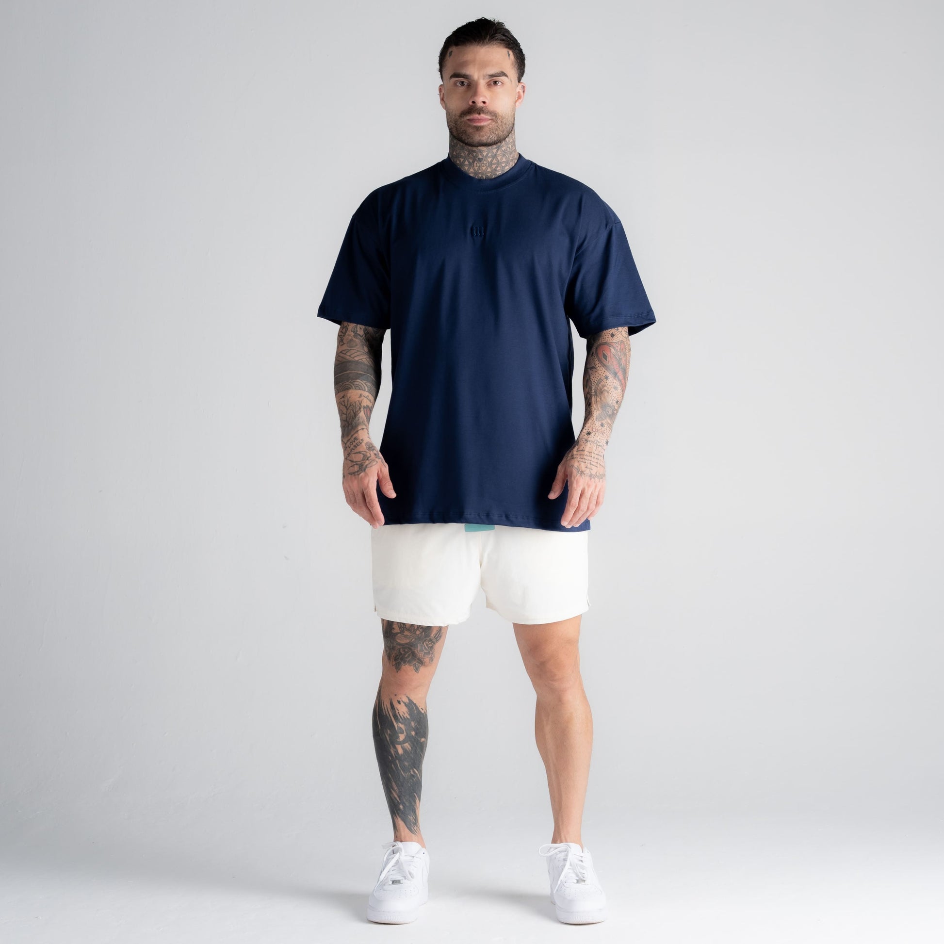 Camiseta Oversized Mith Nation Adornment Marinho