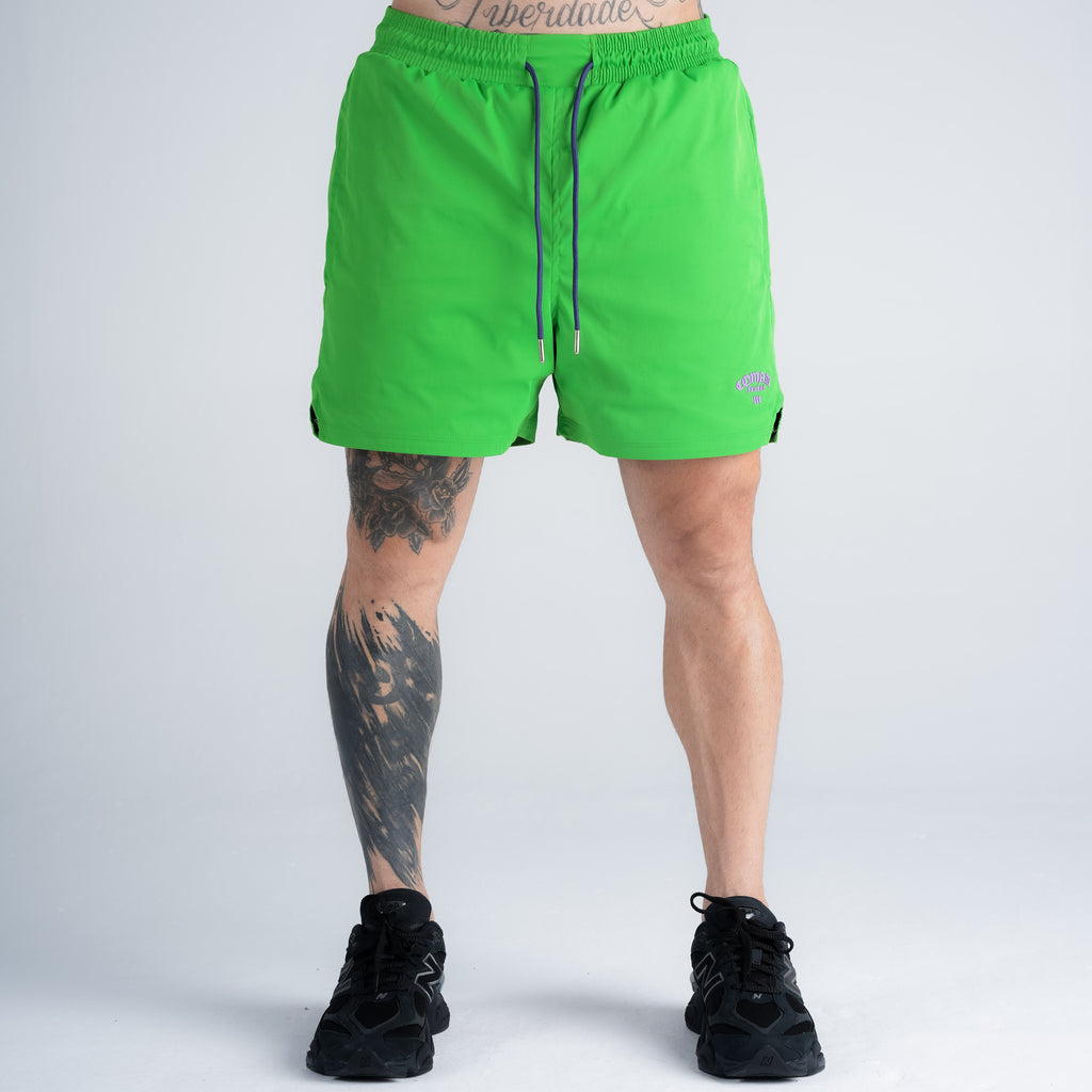 Shorts Curto Tactel Comam Frutas Verde