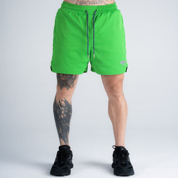 Shorts Curto Tactel Comam Frutas Verde