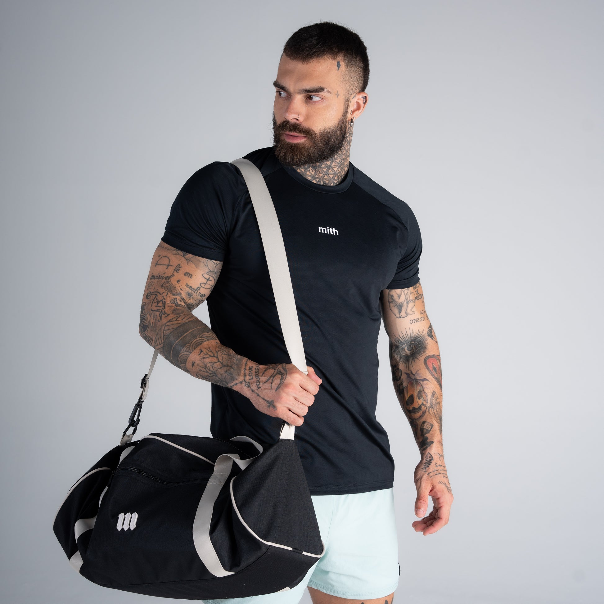 Camiseta Dry Fit Logo Preta