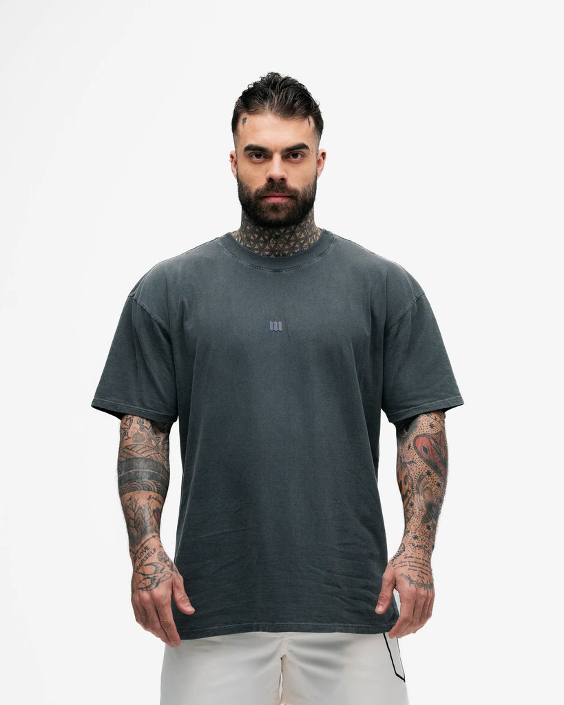 Camiseta Oversized Estonada Mith Nation Chumbo