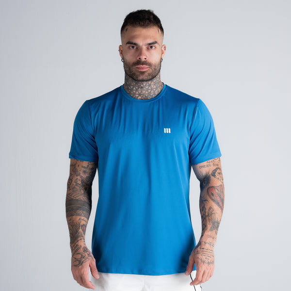 Camiseta Dry Fit Logo Light Blue