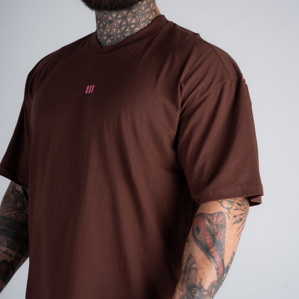 Camiseta Oversized Mith Nation Comb Marrom
