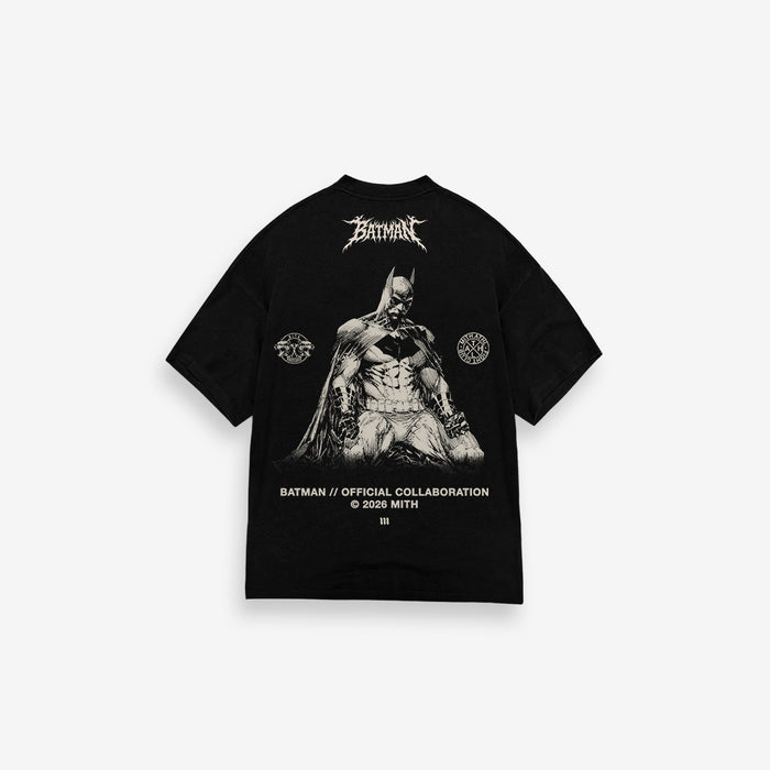 Camiseta Oversized Treino Preto Mith Batman