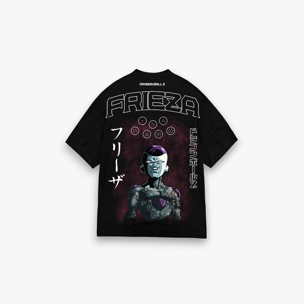 Camiseta Oversized Mith Dragon Ball Z Especial Frieza Preto