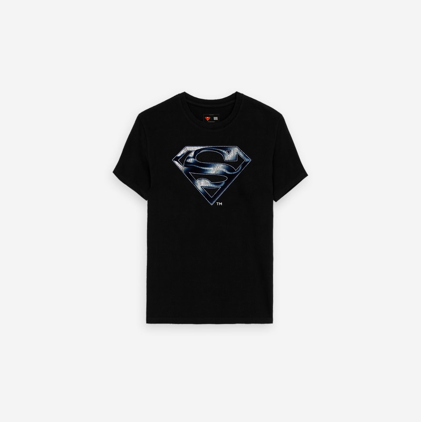 Camiseta <strong>Regular </strong>Mith X Superman Metal Preto