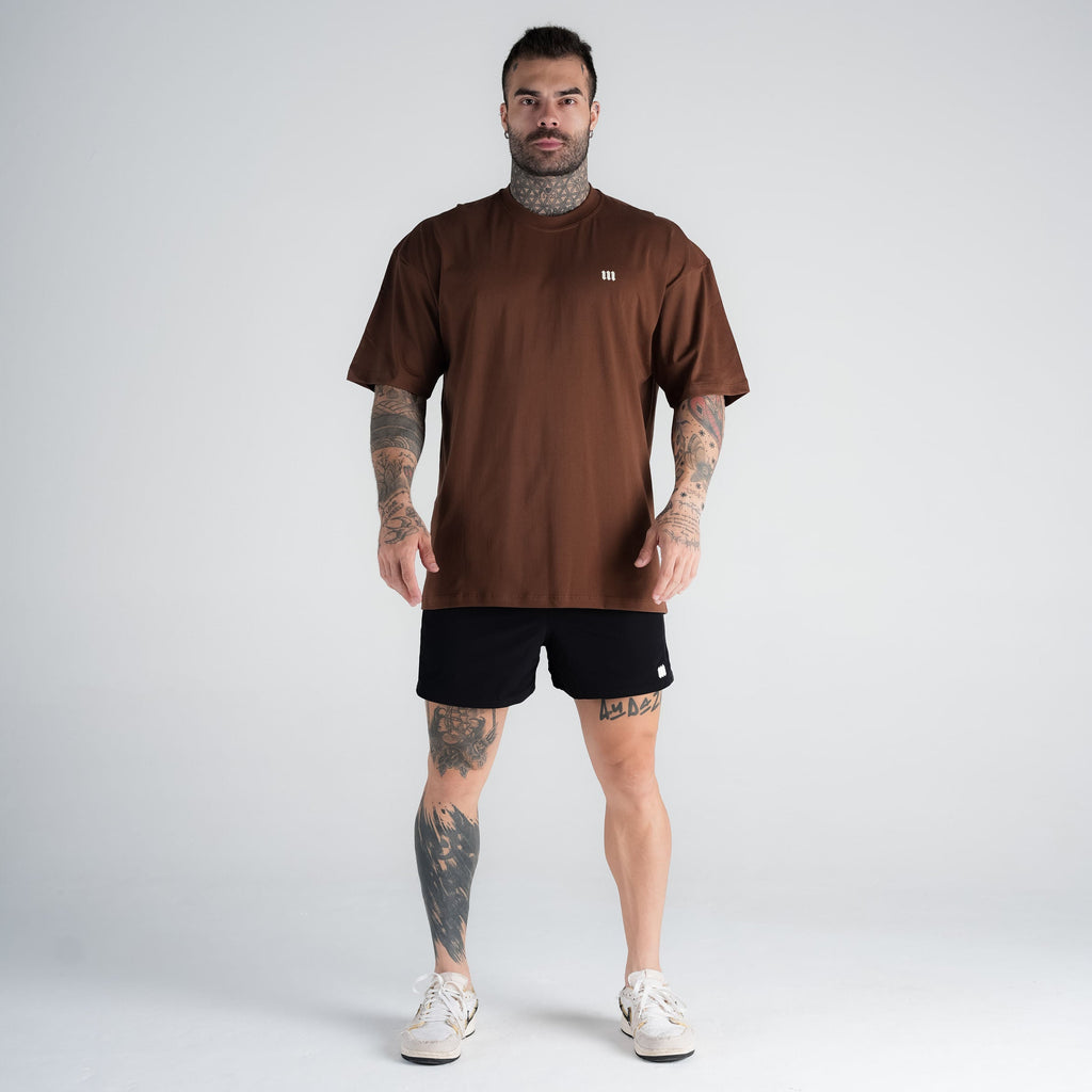 Camiseta Oversized Mark Marrom Mith