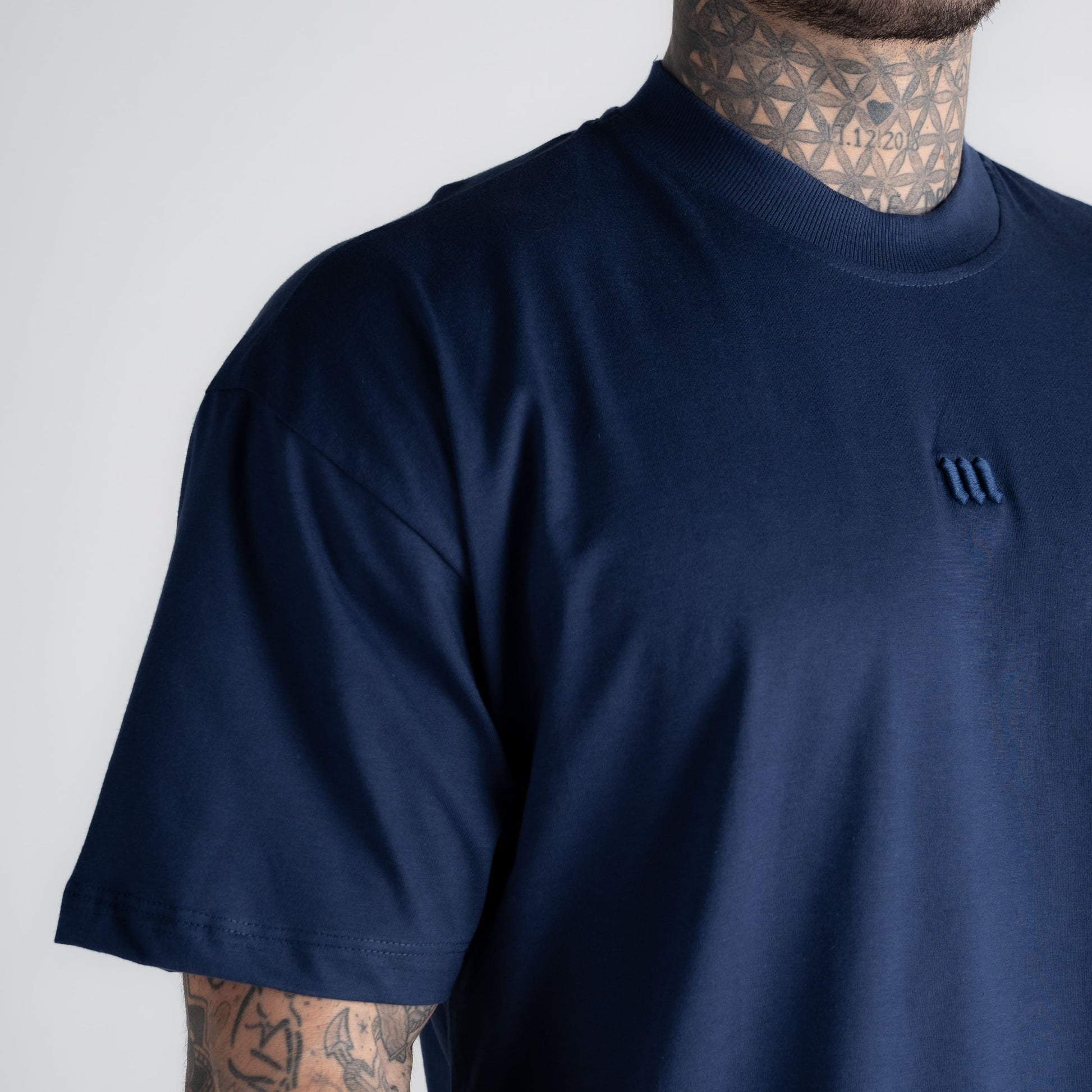 Camiseta Oversized Mith Nation Adornment Marinho