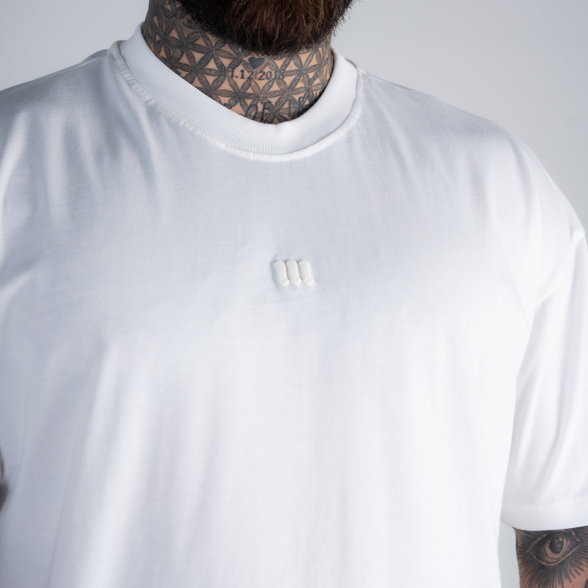 Camiseta Oversized Mith Nation Relief Off White