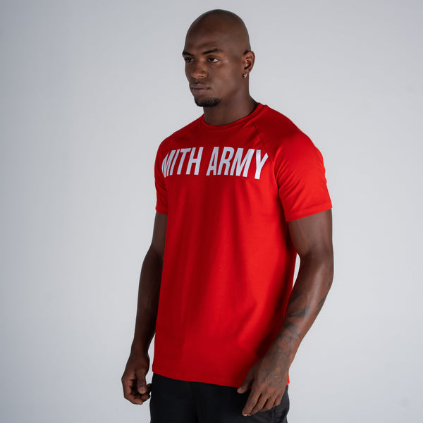 Camiseta Raglan Mith Nation Vermelha