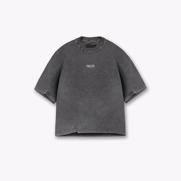 Camiseta Box Estonada Mith Cinza