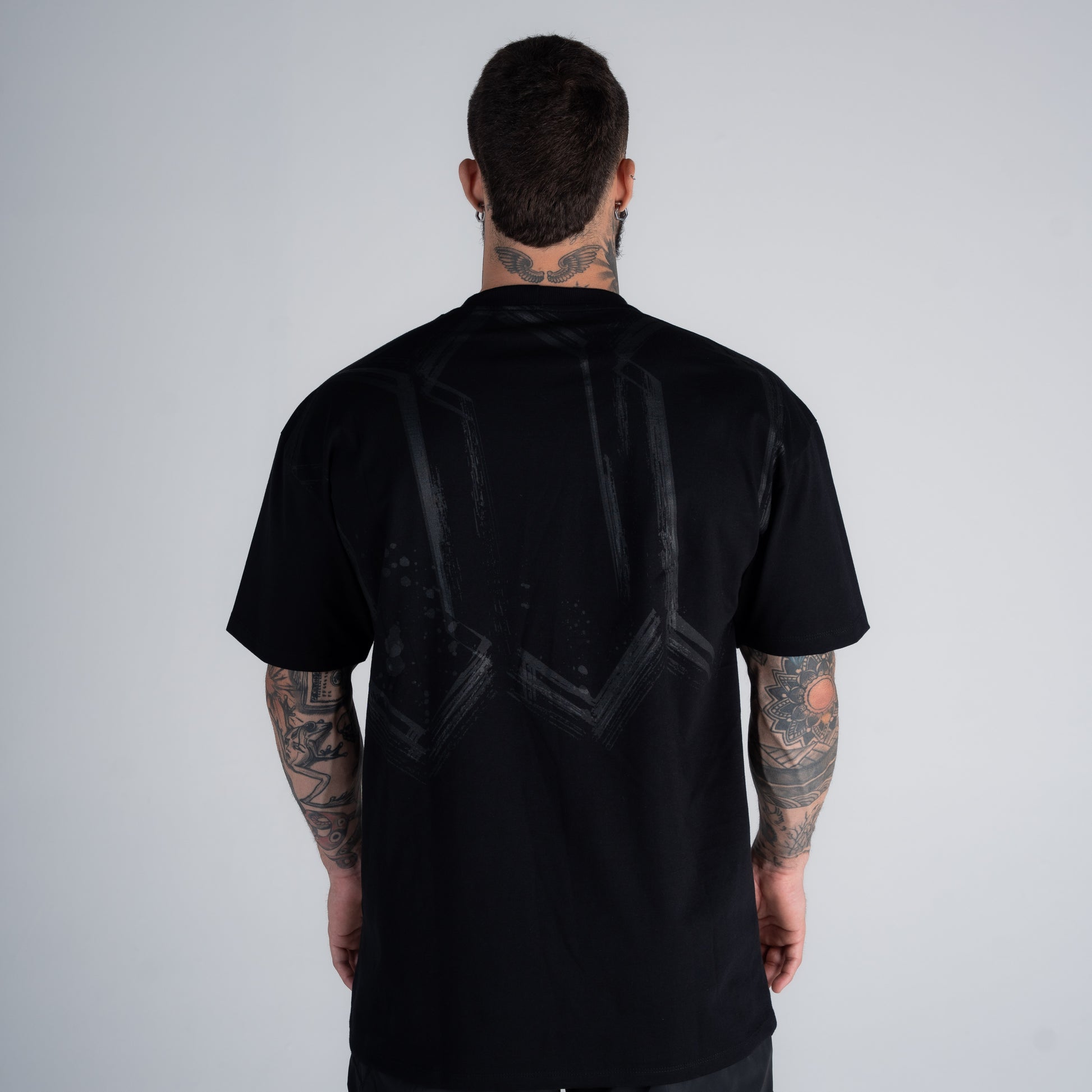 Camiseta Oversized Mith Nation Risc Preto