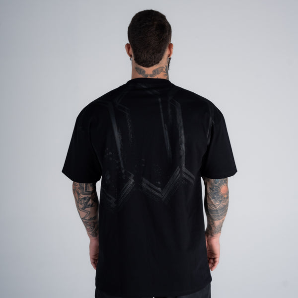 Camiseta Oversized Mith Nation Risc Preto