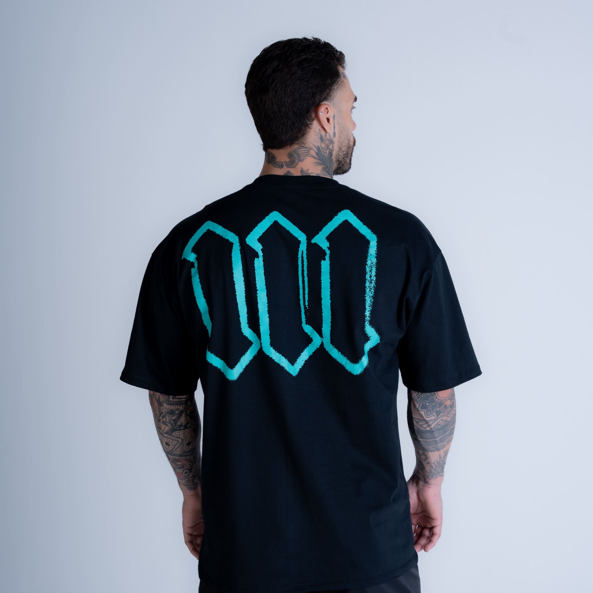 Camiseta Oversized Mith Nation Scribble Preto