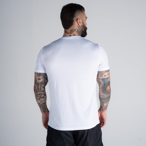 Camiseta Dry Fit Logo Branco