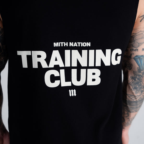 Regata Drop Shoulder Slevelles Mith Nation Training Club Preto