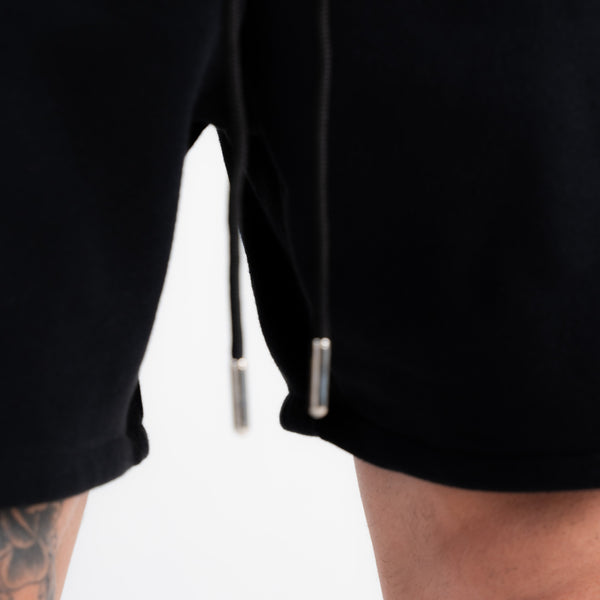 Shorts De Moletom Curto Mith Street Fighter Logo Preto