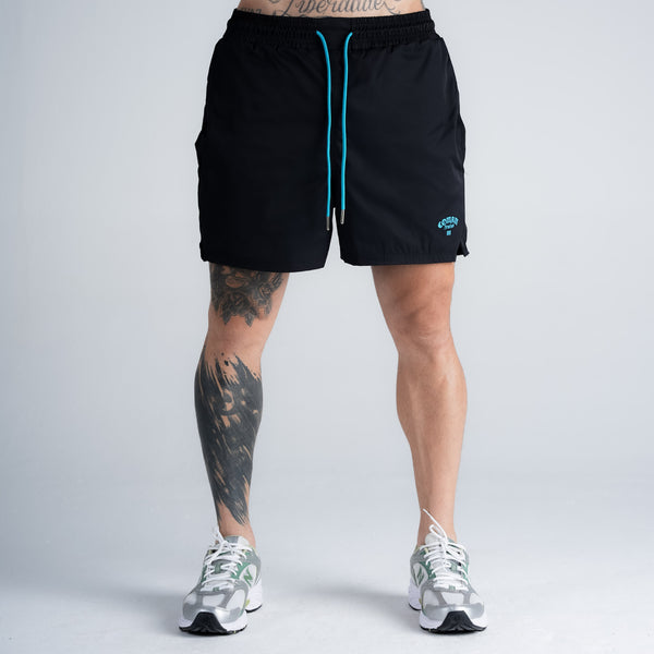 Shorts Curto Tactel Comam Frutas Preto